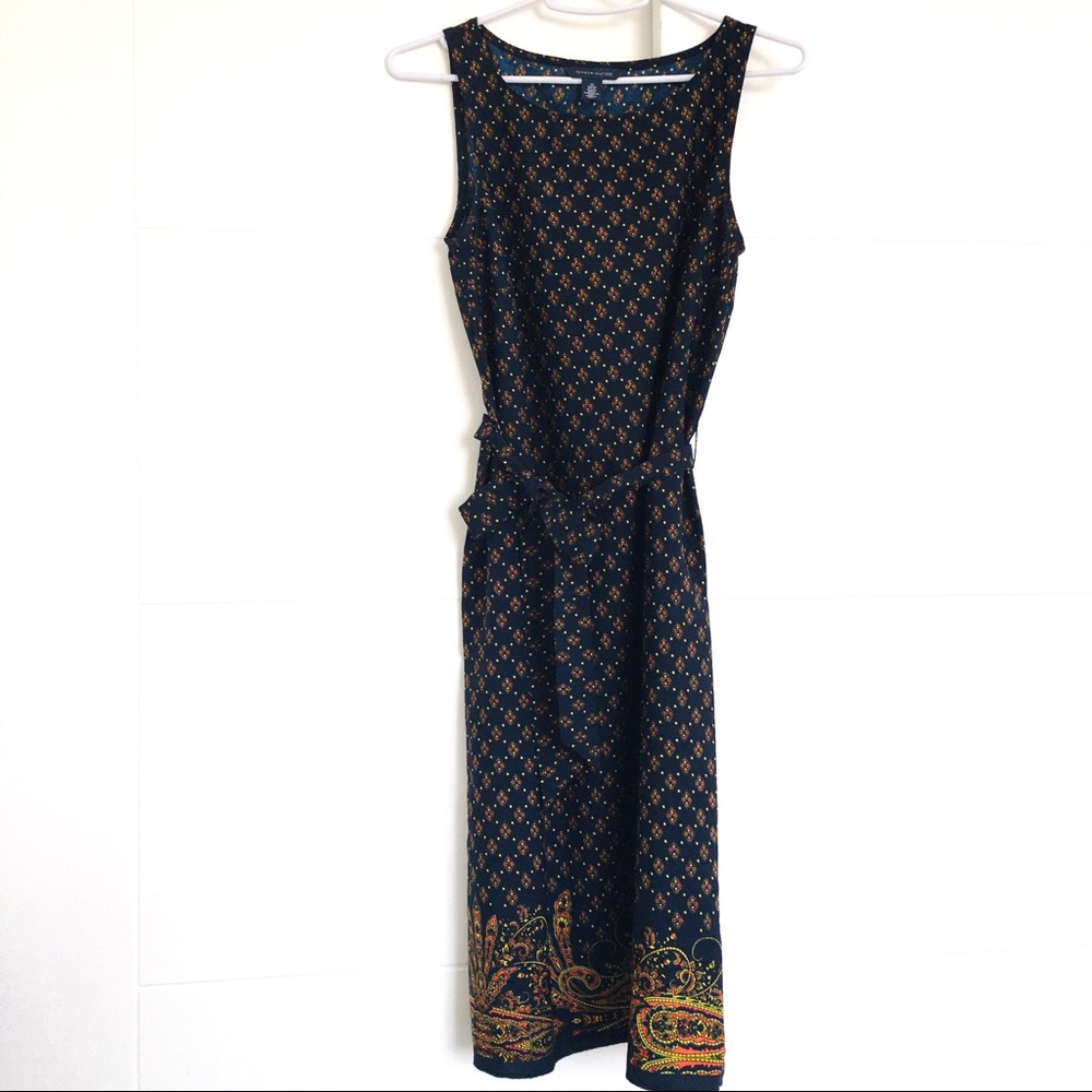 Tommy Hilfiger Sash Belt Printed Dress